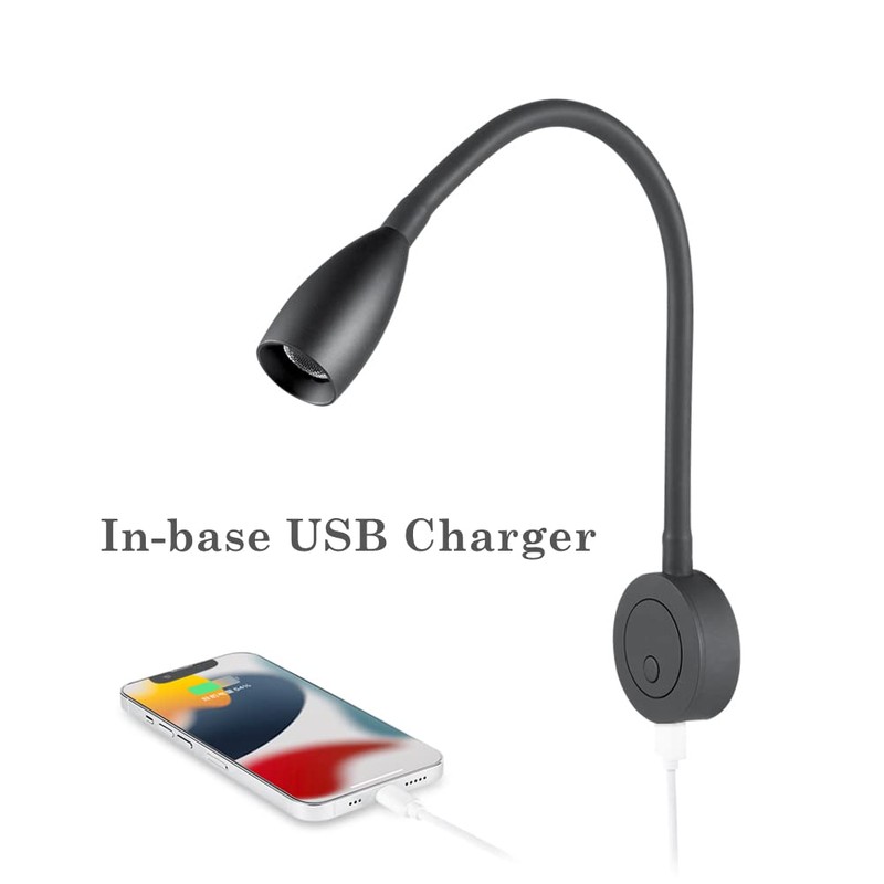 Obeaming 12V Dimmable Reading Light, RV Boat Bedside Reading Lamp,