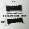 Small 1" No Nail Sawtooth Picture Hangers - Black Oxide