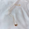 14k necklace daily layered heart empty silver pendant pink gold