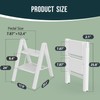 WOA WOA Step Ladder, Widen Pedals Foldable Step Stool, Lightweight