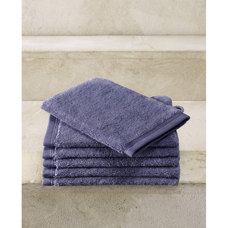 De Witte Lietaer Contessa Luxe Washcloths, Cotton, Sapphire Blue, 16