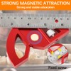 FEMONGY Protractor, Metal Protractor, Universal Combination Angle with Ruler Stop
