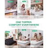 Dual Layer 4 Inch Full Size Mattress Topper, Memory Foam