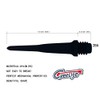 CyeeLife Professional Dart Tips Black 100 Pieces Sports 2BA Black