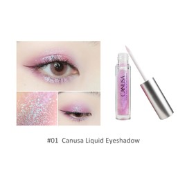 Canusa Liquid Glitter Eyeshadow | Long Lasting | Liquid-type | Quick-Drying | glitter eyeshadow that shimmers like shattered glass in every angle | 2g/0.07 Fl Oz (Pink)