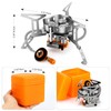Odoland 6800W Windproof Camp Stove Camping Gas Stove with Windscreen,