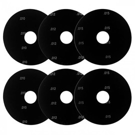 Ridge Carbide 6 pcs 100mm, 1-3/8" Bore Magnetic Shim Kit, 2 pcs Each of .010", .012", .015"
