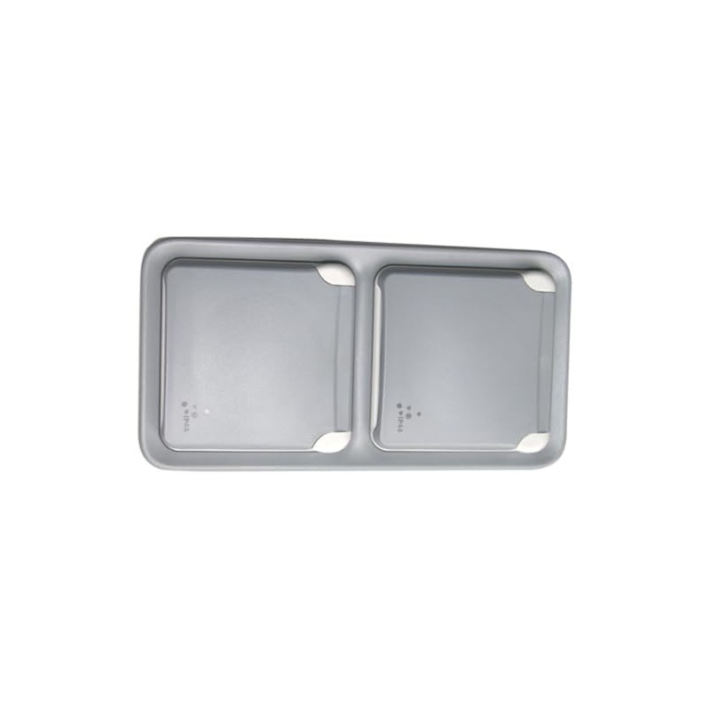 Vertical Plexo55 Apwg IP44 SCHUKO double socket-outlet, impact-resistant IK07 –