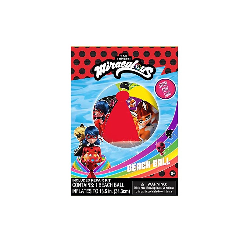 Miraculous What Kids Want Ladybug Inflatable Beach Ball