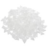 QUARKZMAN 200 g Glass Mosaic Triangle 14 mm White Glass
