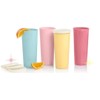 Tupperware Tumblers 16 oz Straight Side Solid Pastel Colors Blue,