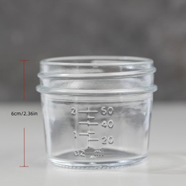 Yodecy 6 Pack Glass Food Storage Containers - 4 oz Food Storage Jars With Lids, 4 oz Mason Jars, Food Maker, Microwave, Dishwasher & Freezer Safe