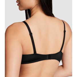 Victoria's Secret Pink Wear Everywhere Push Up Bra, Padded, Smoothing, Bras for Women, Black (38D)