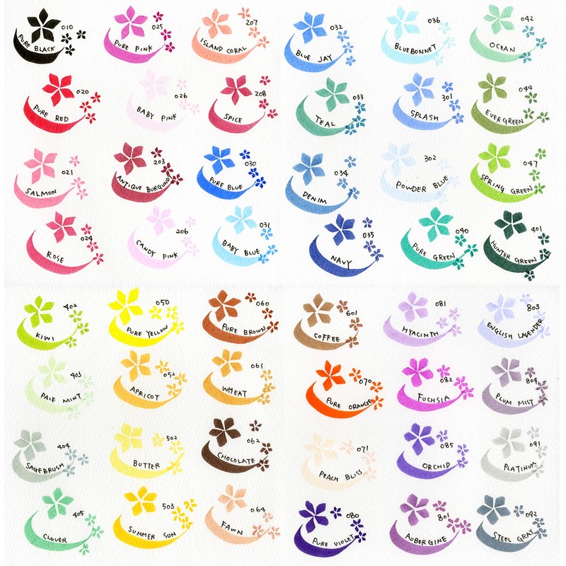 Kuretake Zig MS340048 Memory System Calligraphy Dual Tip Marker Set