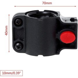 Universal Bike U-Lock Holder - Mount for Road and Mountain Bikes, Adjustable No-Drill Frame Bracket with Anti-Slip Design (Black)