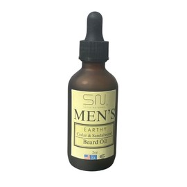 Seoul Naturals Men's Beard Oil, Earthy Cedar & Sandalwood Scent, k beauty, 2 oz