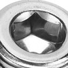 Pack of 3 1/2 Inch NPT Pipe Plugs Stainless Steel