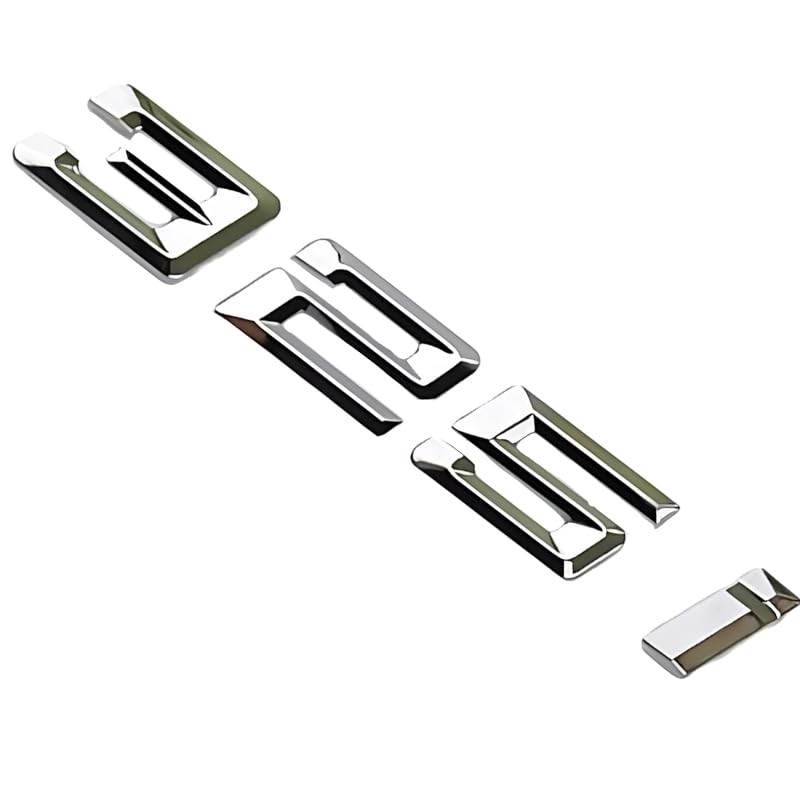 Fidida 325i Emblem Decal Car Numbers Letters Decal Plating Badge