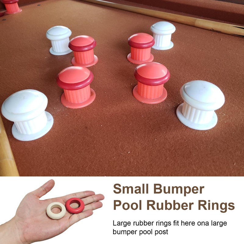 16 Pack Small Bumper Pool Rubber Rings,Bumper Pool Table Replacement