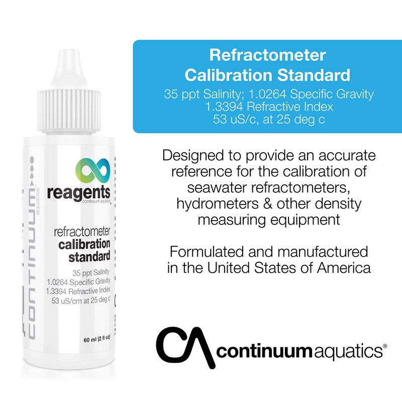 Continuum Reagents Refractometer Calibration Standard – Seawater Reference for Calibration