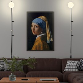 HOMLUCE Modern Plug in Wall Sconce Globe Shade Indoor Wall Light, LED Wall Mounted Lamp with Plug in Switch, Wall Lamp for Bedroom Living Room Study Hallway Bedside etc.