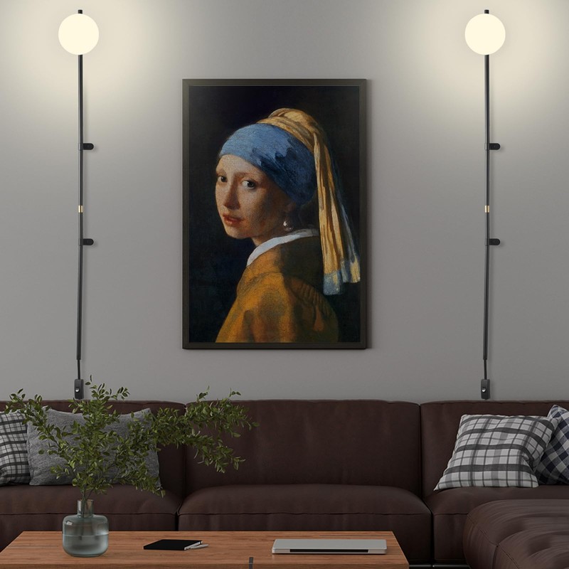HOMLUCE Modern Plug in Wall Sconce Globe Shade Indoor Wall