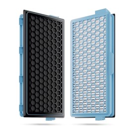 2X HEPA Filters Compatible for Miele Vacuum Filters Compact C1-C2 Complete C2- C3 S8340 + 3 Air Clean Filters + 3 Motor Filters