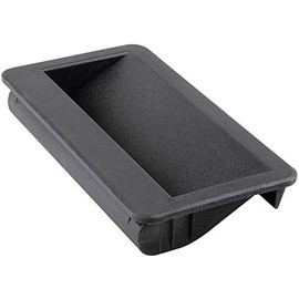 Black recessed handle