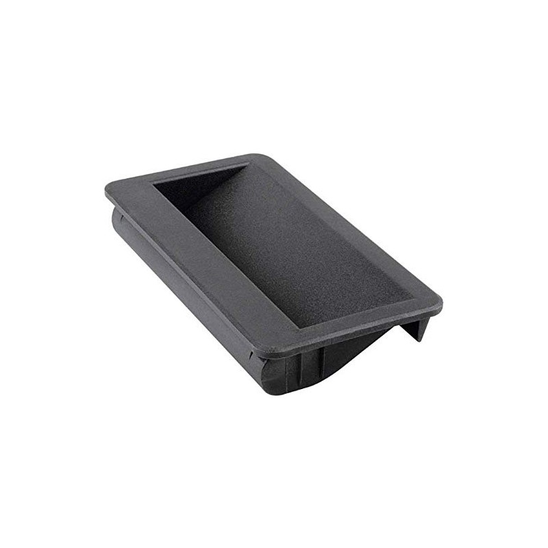 Black recessed handle