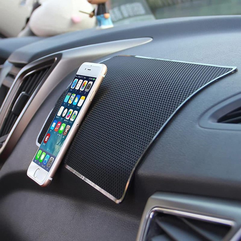 Car Dashboard Anti-Slip Placing Mat, Adhesive Silicone Pad for Car
