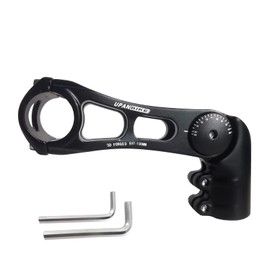 UPANBIKE Bike Stem Adjustable Bicycle Stem 31.8mm 130 Degree 75mm 95mm 130mm 130mm Aluminum Alloy Handle BR Riser Extender BMX Mountain Bike