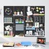 Hogurity Peg Board, 6 Pack 12"x12" Black Metal Pegboard Panels