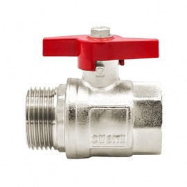 VARIOSAN Ball Valve 13545, 1 Inch Female Thread / AG, DN25, Brass, Full Bore, Thumb Screw