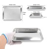 Biugaaufai 7 Pack Rectangle Stainless Steel Surgical Tray, 9 x