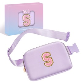 Birthday Gifts for 4 5 6 7 8 9 10 11 12 13 14 Year Old Girls, Fashion Waist Packs Fanny Pack for Girls Kids, Cute Belt Bag Crossbody Bags Teen Trendy Stuff Travel Essentials (Purple, S)