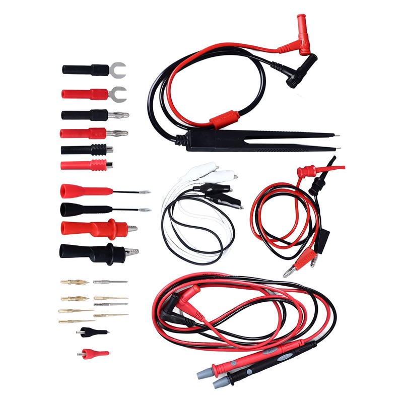 27Pcs Multimeter Test Set Electrical Hook Probes Multifunctional Replaceable Kit