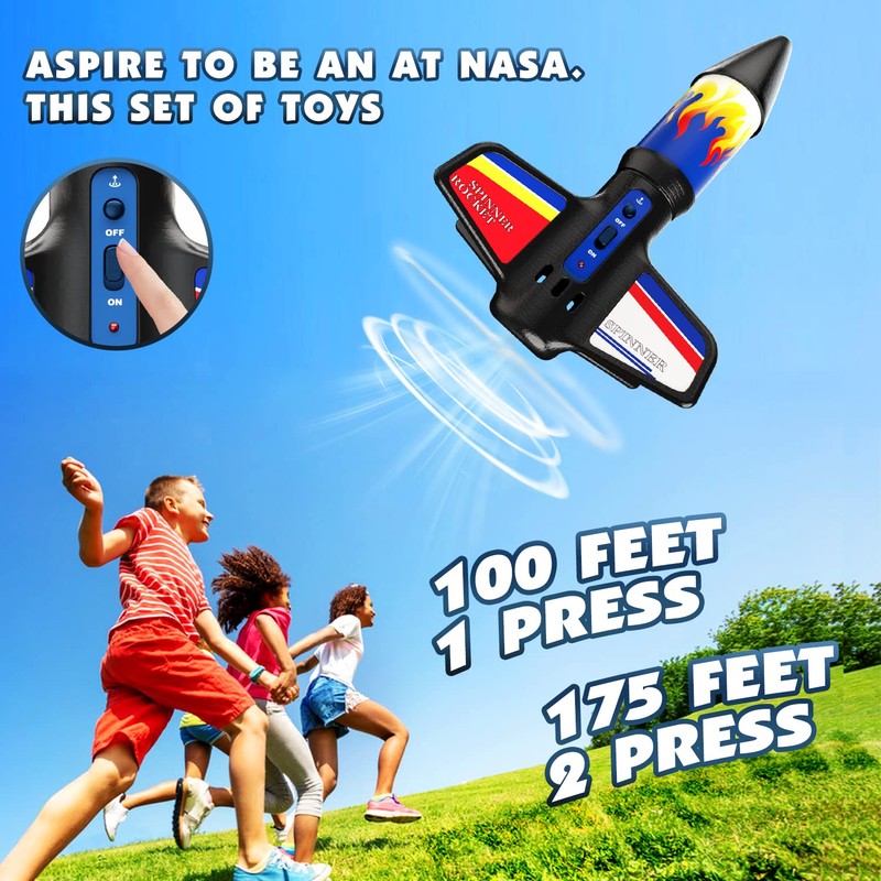 lakebyin Flying Launcher for Kids - Electric Flying Toys with