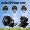 EINSKEY Solar Hat Clip Fan, 2-Pack Portable Mini Fans with