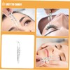 IWOWHERO 2pcs Professional Eyelid Treatment Tool Stainless Steel Tweezers Multifunctional