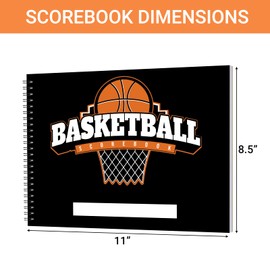 suituts Basketball Scorebook 40 Games Score Book Side by Side Basketball Stat Tracking Book for High School, Middle School or League Use