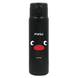 Pingu 195-133 Vacuum Double Layer Stainless Steel One Push Bottle, 16.2 fl oz (480 ml)