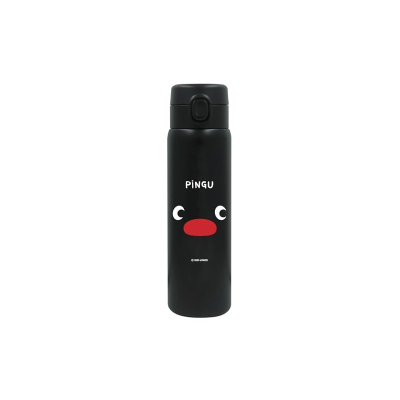 Pingu 195-133 Vacuum Double Layer Stainless Steel One Push Bottle,
