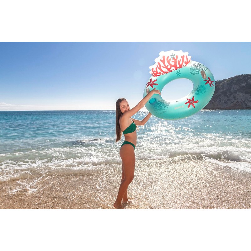 Bestway Coral Bliss Swim Ring 107 x 113 cm