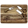 TB Home 4-Pc. Acacia Wood Cheese Serving Board with Cheese