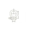 4mm STAINLESS STEEL 316 (A4) Bow shackle Pack Size :