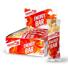 HIGH5 Energy Bar - Real Fruits Soft Bar - No Artificial Sweeteners (Caramel, 12 x 55g)