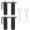6"Gate Roller Guide,Sliding Gate Hardware with L-Sliding Gate Brackets,Sliding Gate