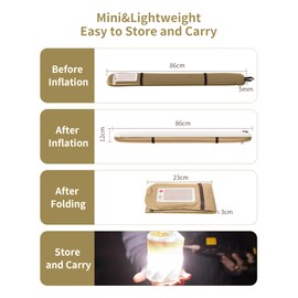 CROSS ZEBRA Camping Lamp, Outdoor Lamp, Magnetically Attached and Hookable, Portable, Blow Soft Lamp, Easy to Store, for Camping, Hiking, Spring Outings and Home, 4000 mAh Solar (Khaki 1 Pack)