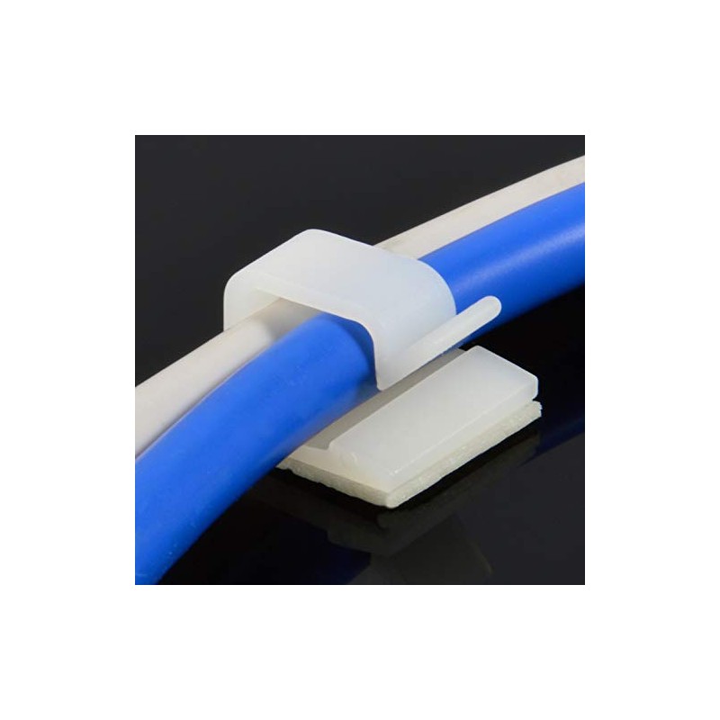 JacobsParts V5 Simple Adhesive Cable Routing Clip for Cord Management,