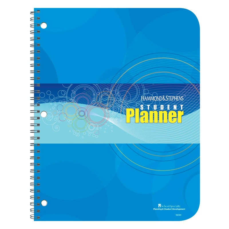 Hammond & Stephens Undated Weekly Student Planner, 8 x 10